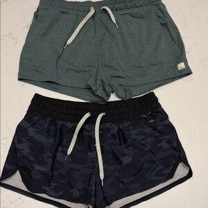 Vuori Women's Shorts Set - Green and Black Camo